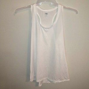 ATHLETIC WORKS womens RACER BACK tank top shirt, white, XS 0-2,NEW  w-106